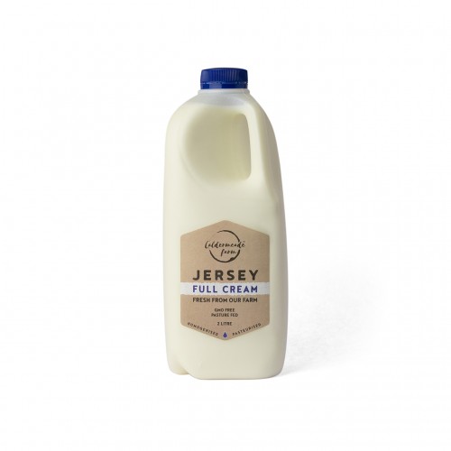 Caldermeade Farm Jersey Full Cream Milk 2L